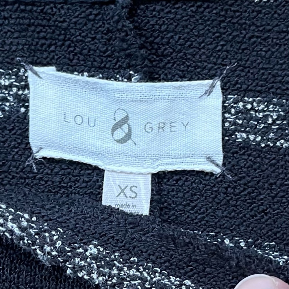 Lou & Grey Women’s Black White Striped Pullover Sweater - Size XS - EUC - Picture 3 of 6